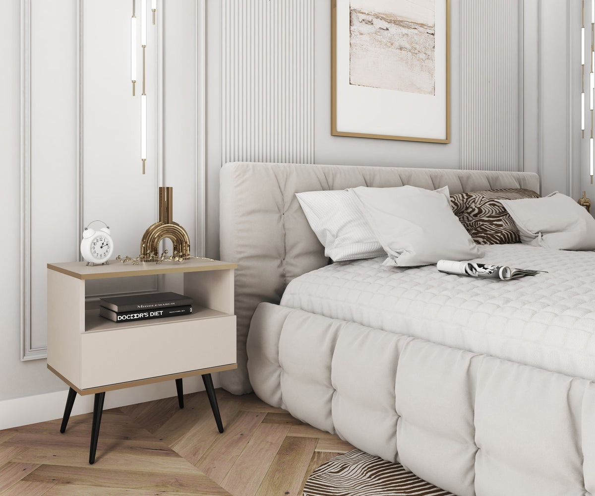 Meva-natbord 54 x 59 cm i modern classic-stil – i indretningen