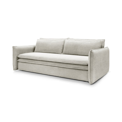 Sovesofa 140x200 med opbevaringsrum | Lily, Hørcreme (POSO 100)