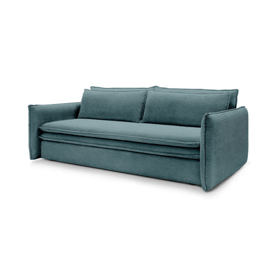Sofa z funkcją spania 140x200 z pojemnikiem | Lily Głęboki Grafit (POSO 125)