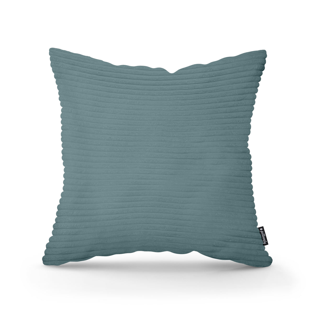 Poduszka dekoracyjna 45×45 cm w stylu scandi i boho | Szeroki Sztruks Głęboki Grafit (POSO 125)