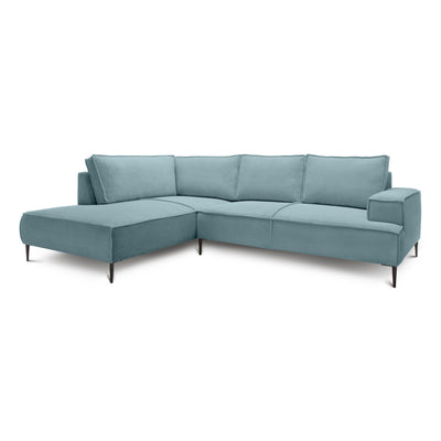 Hjørnesofa til 4 personer, 275 cm | May, Kold Mynte (POSO 26), venstrevendt