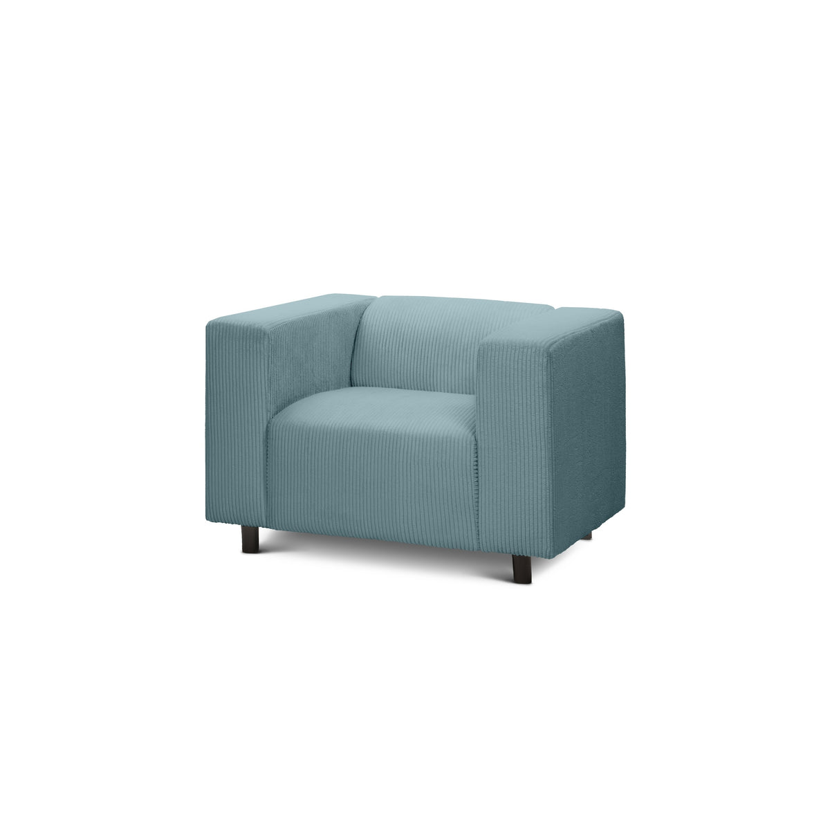 Fotel 95 cm til afslapning i skandinavisk stil | July Kold Mynte (POSO 26)