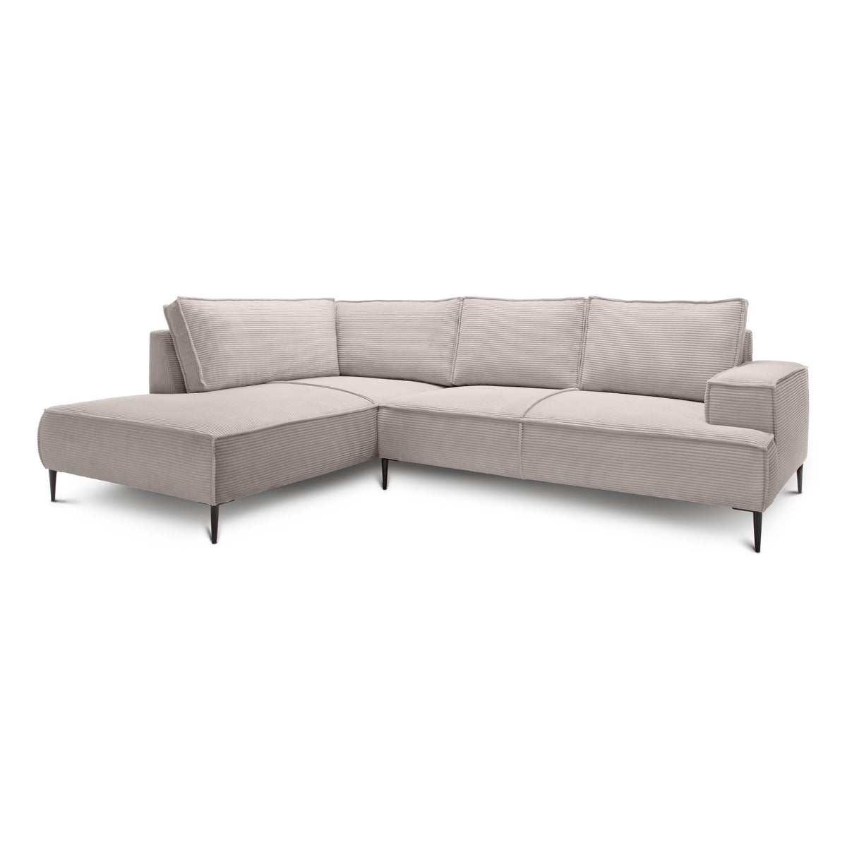 Hjørnesofa til 4 personer, 275 cm | May, Sandsten (POSO 02), venstrevendt
