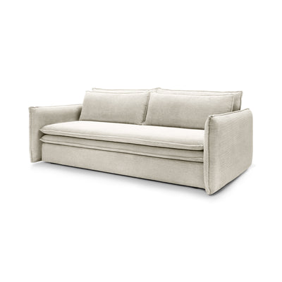 Sovesofa 140x200 med opbevaringsrum | Lily, Porcelæn Beige (POSO 38)