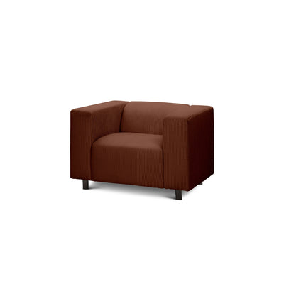 Fotel 95 cm til afslapning i skandinavisk stil | July Espresso (POSO 39)