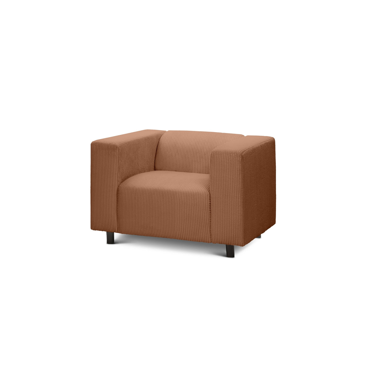 Fotel 95 cm til afslapning i skandinavisk stil | July Kanel (POSO 41)