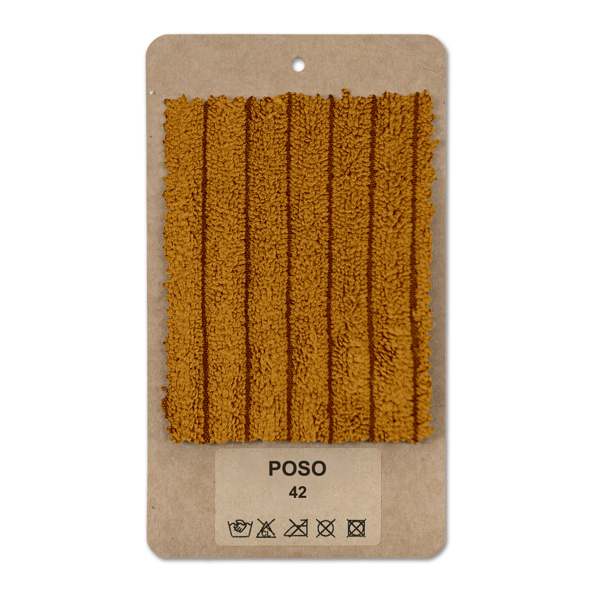 Próbnik tkanin Sztruks Karmel (POSO 42)