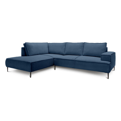 Hjørnesofa til 4 personer, 275 cm | May, Marineblå Grafit (POSO 05), venstrevendt