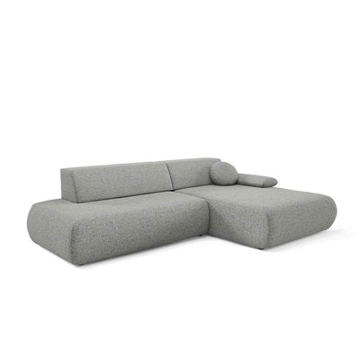 4-personers hjørnesofa med sovefunktion i minimalistisk stil | Puentro Højre Grå Sten (PUENTE 92)