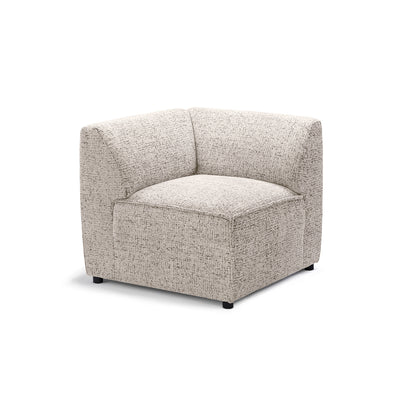 Sofa modułowa BRICK Moduł M Prawo Porcelanowy Beż (BELLA 05)