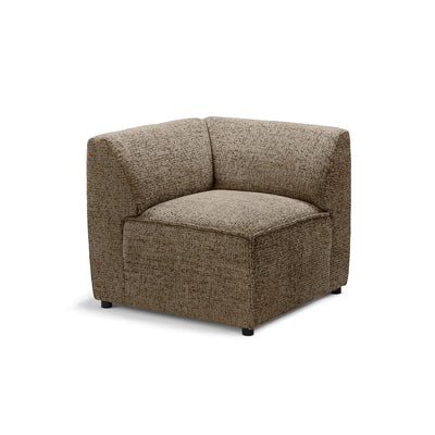 Sofa modułowa BRICK Moduł M Prawo Brązowy Kamień (BELLA 10)