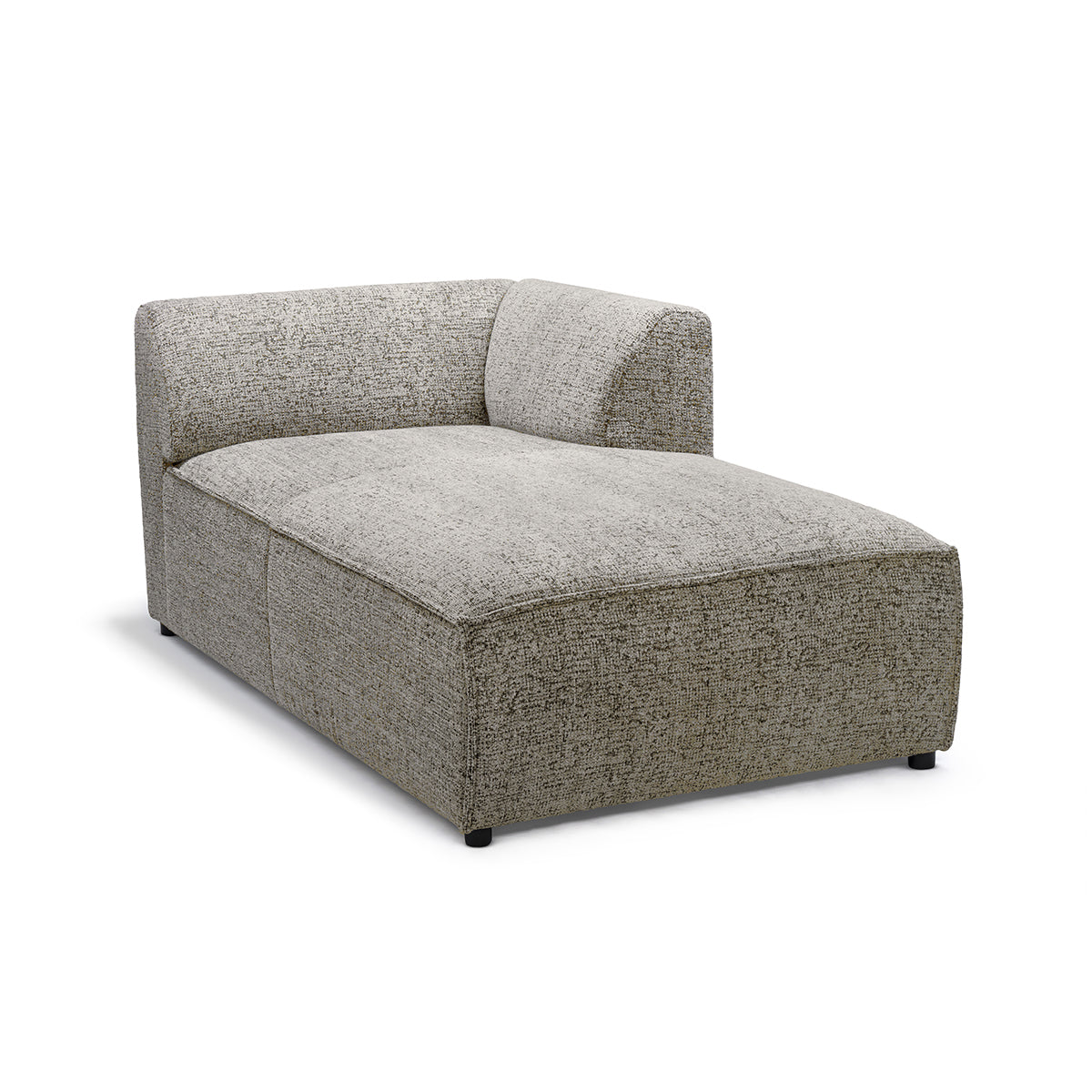 Sofa modułowa BRICK Moduł L Prawo Szary Taupe (BELLA 15)