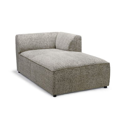 Sofa modułowa BRICK Moduł L Prawo Szary Taupe (BELLA 15)