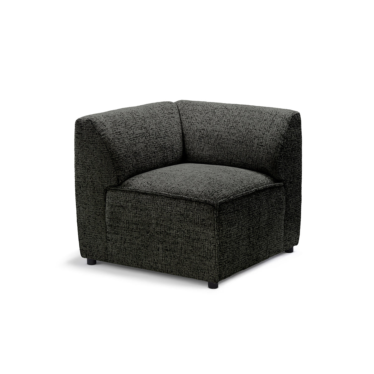 Sofa modułowa BRICK Moduł M Prawo Bazaltowy Popiół (BELLA 20)