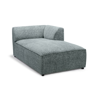 Sofa modułowa BRICK Moduł L Prawo Szmaragdowa Szarość (BELLA 35)