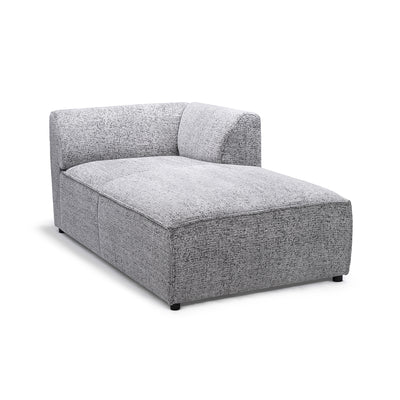 Sofa modułowa BRICK Moduł L Prawo Szary Mat (BELLA 65)
