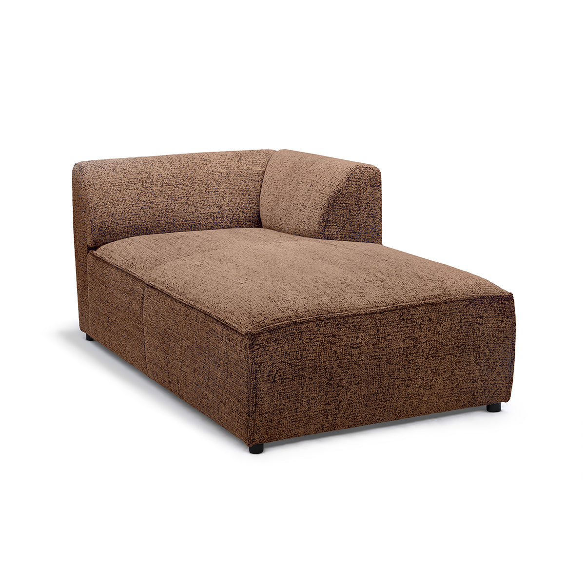 Sofa modułowa BRICK Moduł L Prawo Cynamonowy Dąb (BELLA 70)