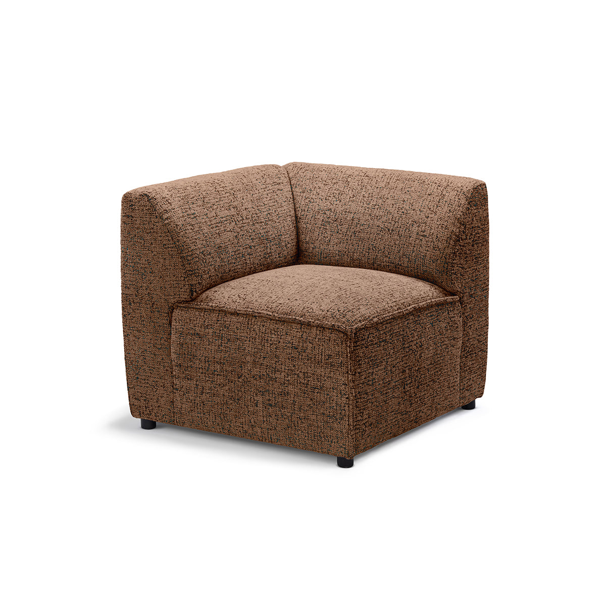 Sofa modułowa BRICK Moduł M Prawo Cynamonowy Dąb (BELLA 70)