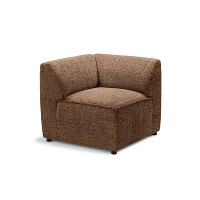 Sofa modułowa BRICK Moduł M Prawo Cynamonowy Dąb (BELLA 70)