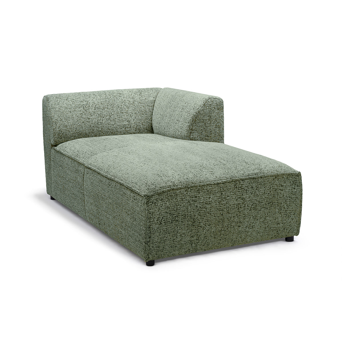 Sofa modułowa BRICK Moduł L Prawo Zgaszona Oliwka (BELLA 85)