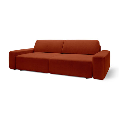Sofa z funkcją spania 200x136 z pojemnikiem DL | Bamby Miedź Antyczna (RAVEN 44)
