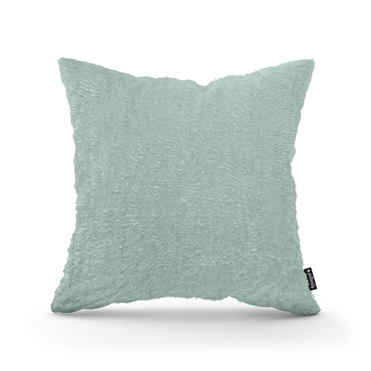 Poduszka dekoracyjna 45×45 cm w stylu glamour | Plusz Pastelowa Zieleń (SORRISO 08)