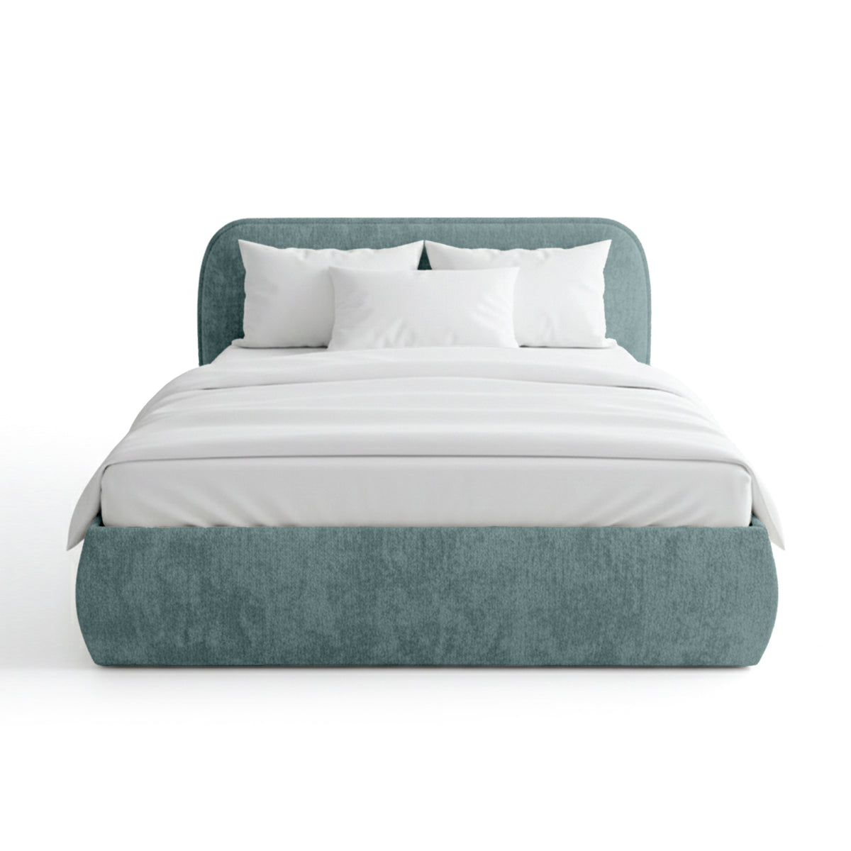 Łóżko tapicerowane Eterial z pojemnikiem w stylu soft modern – zdjęcie 29
