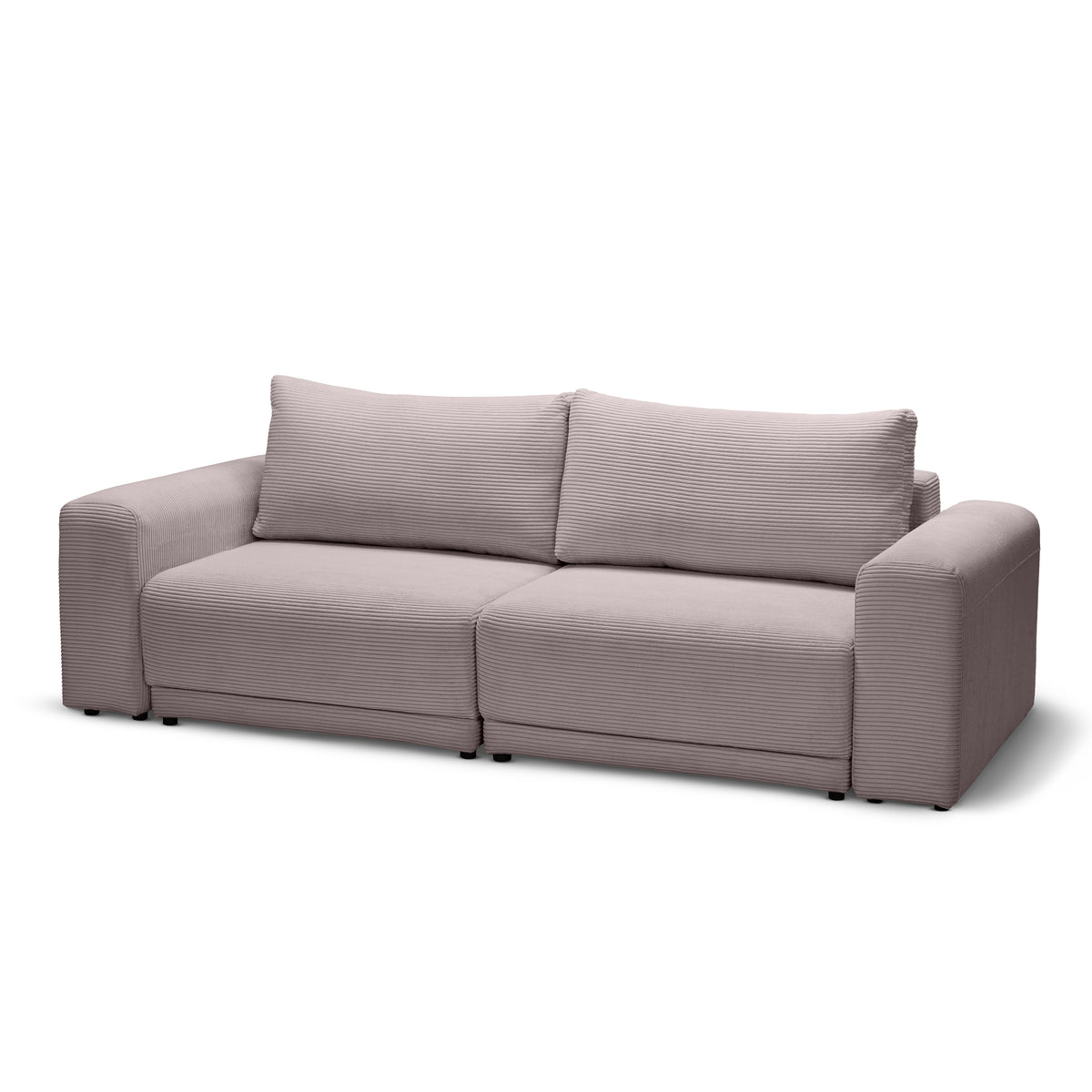 Sofa z funkcją spania 145 × 203 z pojemnikiem w stylu nowoczesnym | Zoria Płowe Szkło (POSO 145)