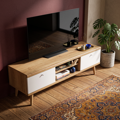 TV-bord til Lato 160x50 i skandinavisk stil – i indretningen