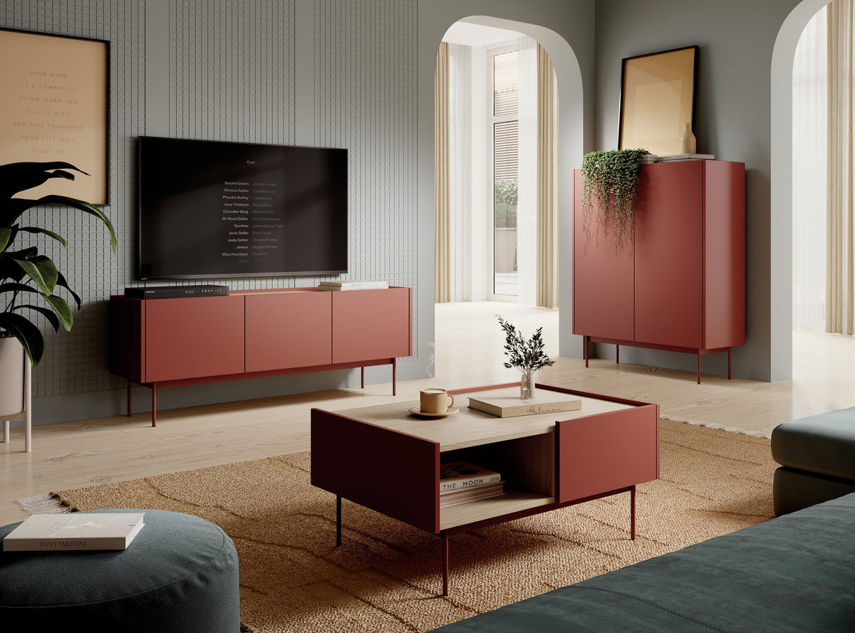 Bema-sofabord 97x45 i moderne stil med skuffe og hylde – billede 11