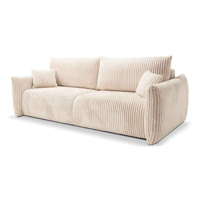 3-personers sovesofa, 145x200, med opbevaringsrum i moderne stil | ALLORO Cremefnug (TILIA 03)