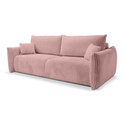 3-personers sovesofa, 145x200, med opbevaringsrum i moderne stil | ALLORO Porcelænsrosa (TILIA 62)