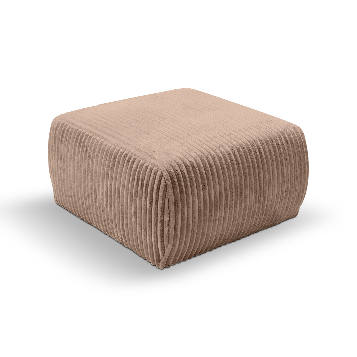 Polstret puf 82x41 i vintage-stil | ALLORO Solbrændt Ler (TILIA 17)