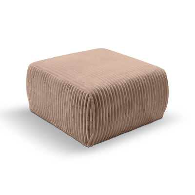 Polstret puf 82x41 i vintage-stil | ALLORO Solbrændt Ler (TILIA 17)