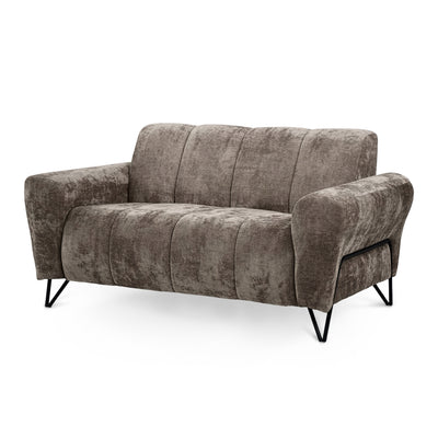 To-personers sofa til små rum, Vega-stof | Nellia Kastanjebrun (VEGA 05)