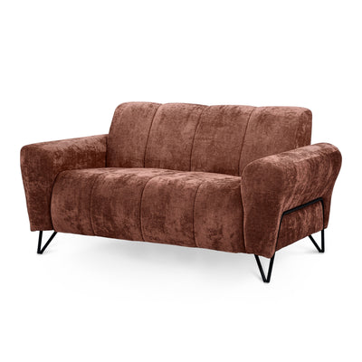 To-personers sofa til små rum, Vega-stof | Nellia Dæmpet Terra (VEGA 08)