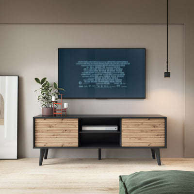 Las 154x56 TV-bord i loft-stil – i indretningen
