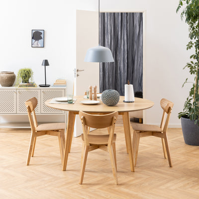Krel-rundbord til spisestuen, 140x76, i skandinavisk stil – i indretningen