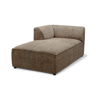 Sofa modułowa BRICK Moduł L Lewo Brązowy Kamień (BELLA 10)