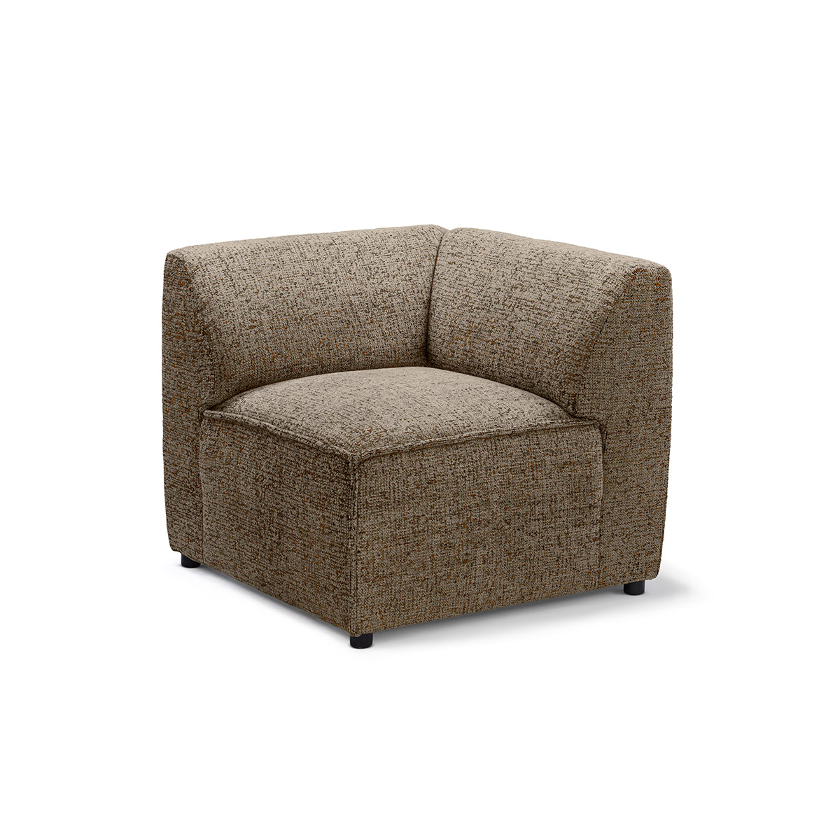 Sofa modułowa BRICK Moduł M Lewo Brązowy Kamień (BELLA 10)