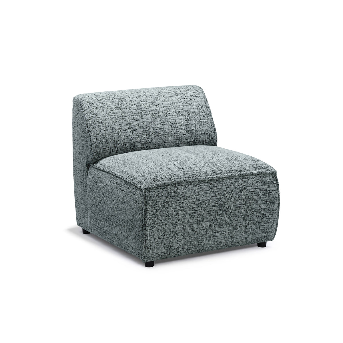 Sofa modułowa BRICK Moduł S Uniwersalny Szmaragdowa Szarość (BELLA 35)
