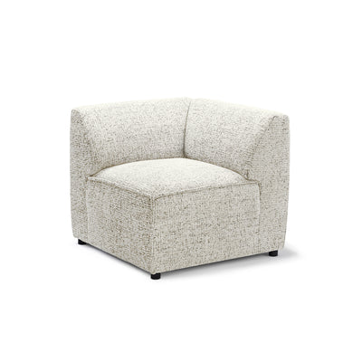 Sofa modułowa BRICK Moduł M Lewo Kremowy Pergamin (BELLA 50)