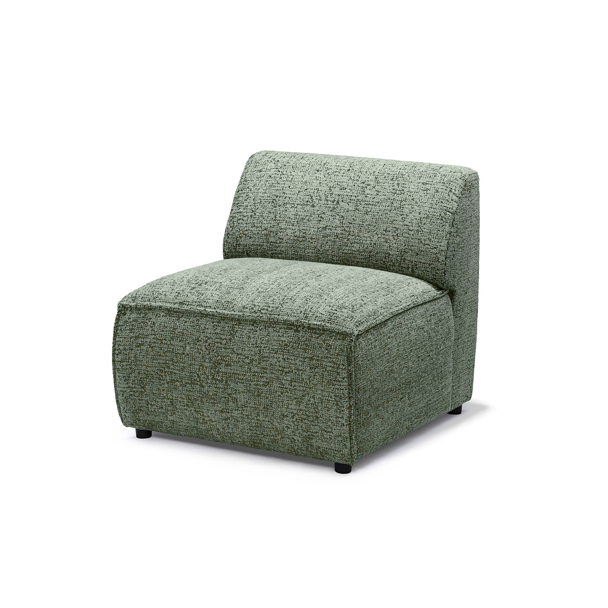 Sofa modułowa BRICK Moduł S Lewo Zgaszona Oliwka (BELLA 85)