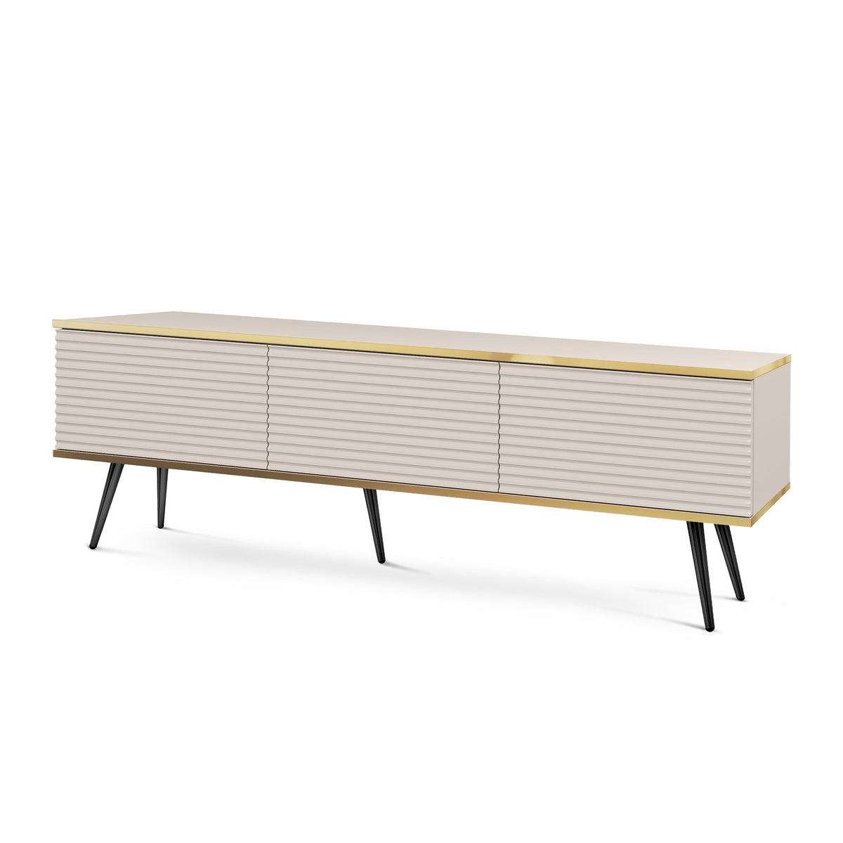 Meva TV-bord 175x30 med gyldne detaljer – billede 4
