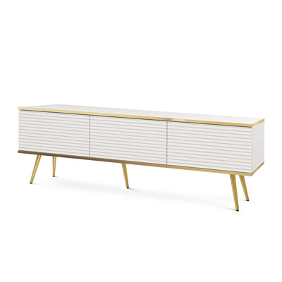 Meva TV-bord 175x30 med gyldne detaljer – billede 9