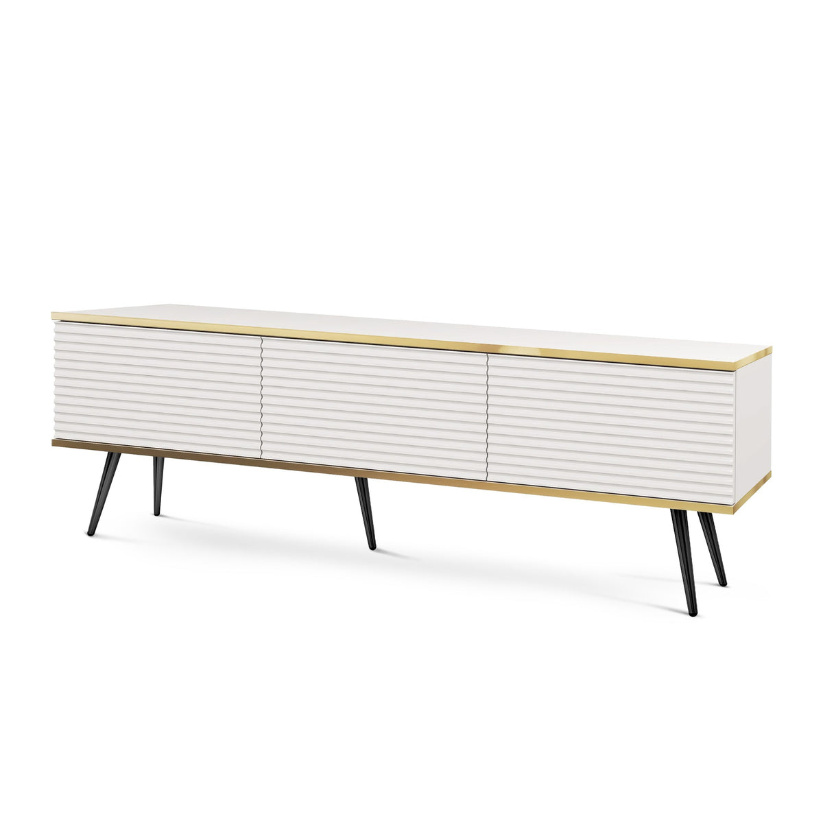 Meva TV-bord 175x30 med gyldne detaljer – billede 7