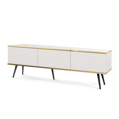 Meva TV-bord 175x30 med gyldne detaljer – billede 7