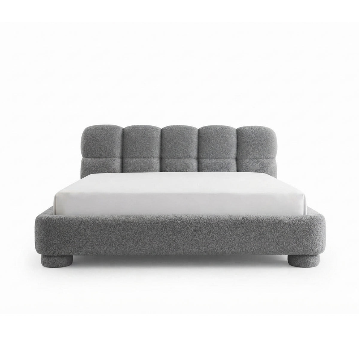 Lattro-polstret seng 120x200–200x200 med opbevaringsrum i modern organic-stil, stof i farven Coral – set forfra | Pillovely