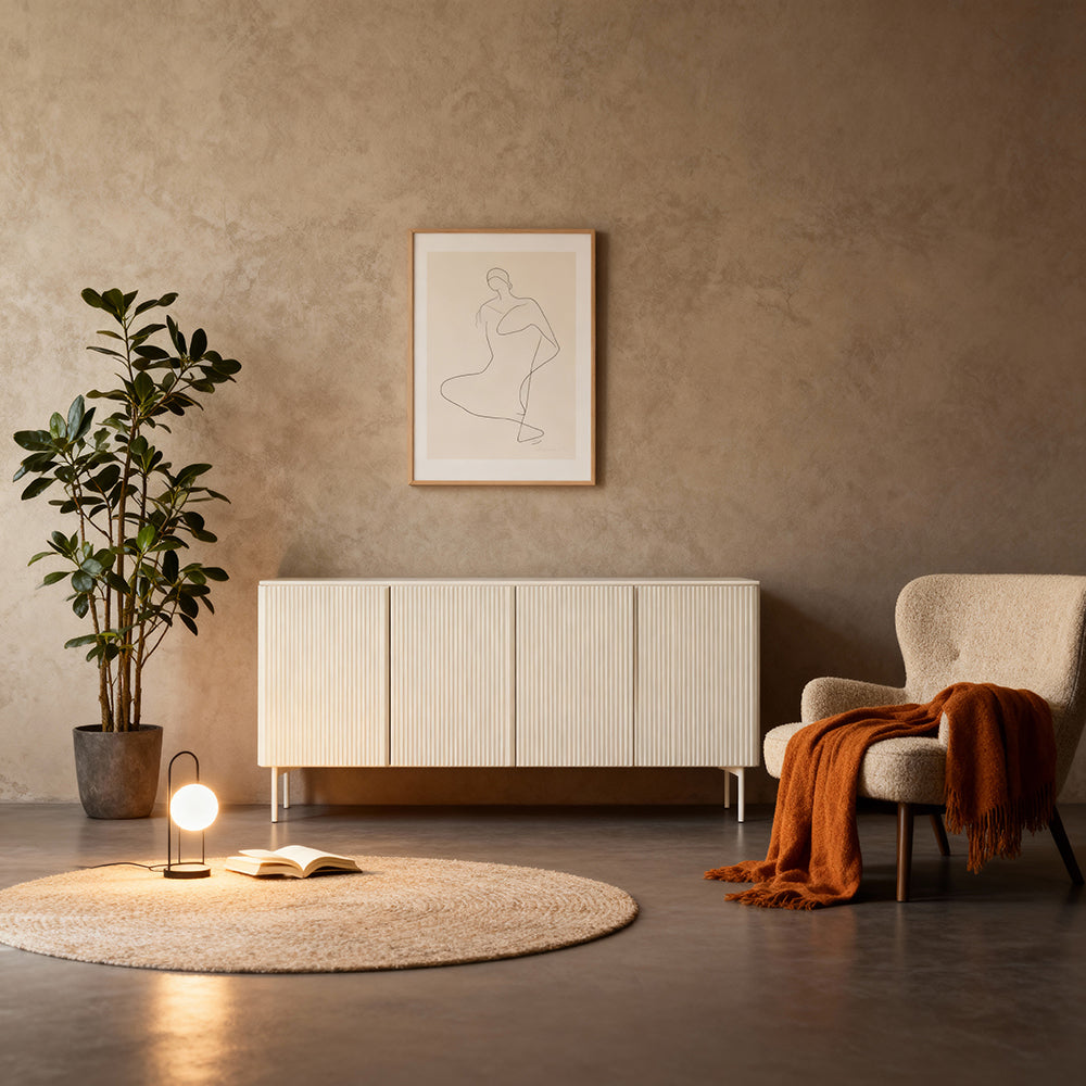 MuzZI-kommode med låger, 195 x 81, i moderne stil – i indretningen