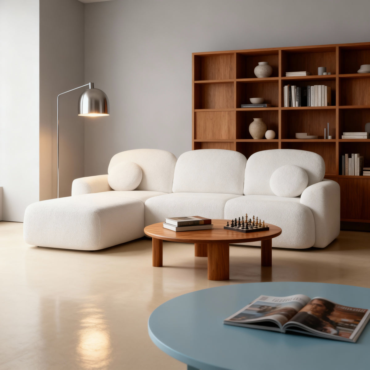 Bulu-hjørnesofa med sovefunktion til 3–4 personer, DL 260 cm, i moderne stil – i indretningen